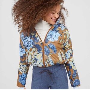 Offline Aerie Chillside Ski Floral Puffer Jacket Sz S Outdoor Lightweight